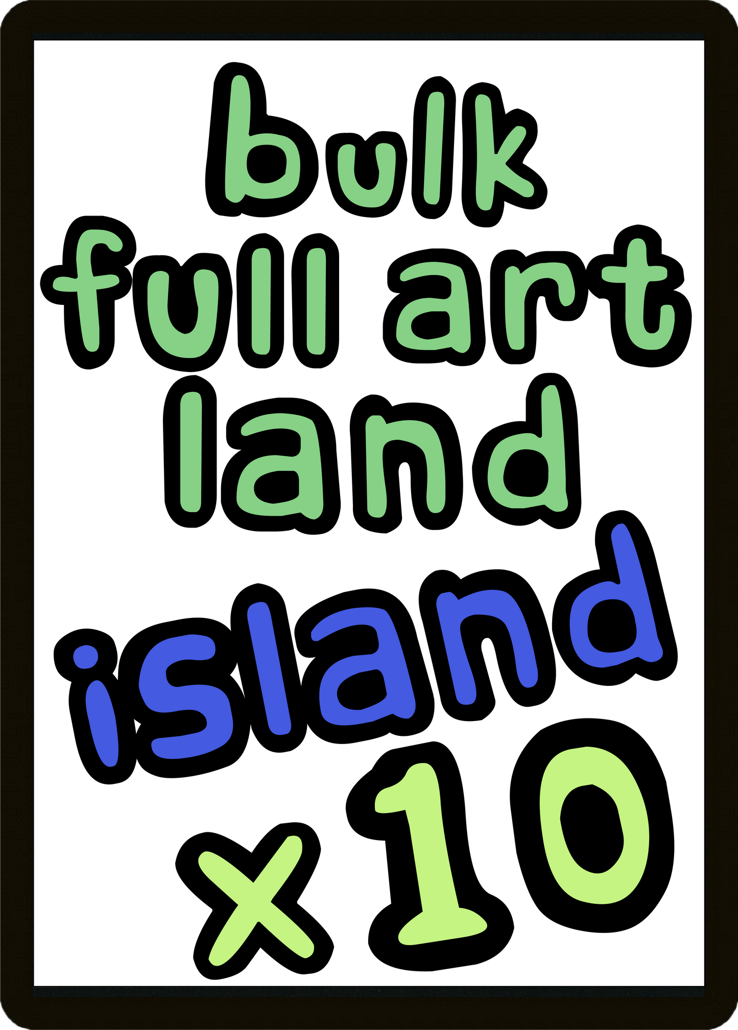 x10 Full Art Islands