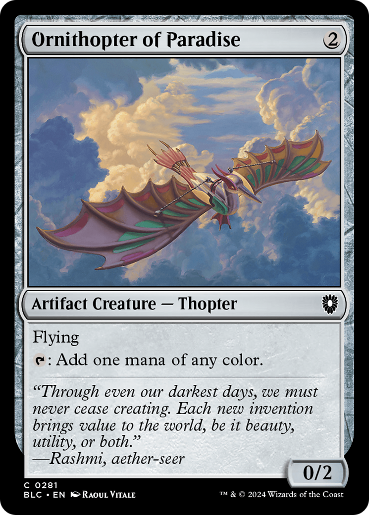 Ornithopter of Paradise [BLC-281]
