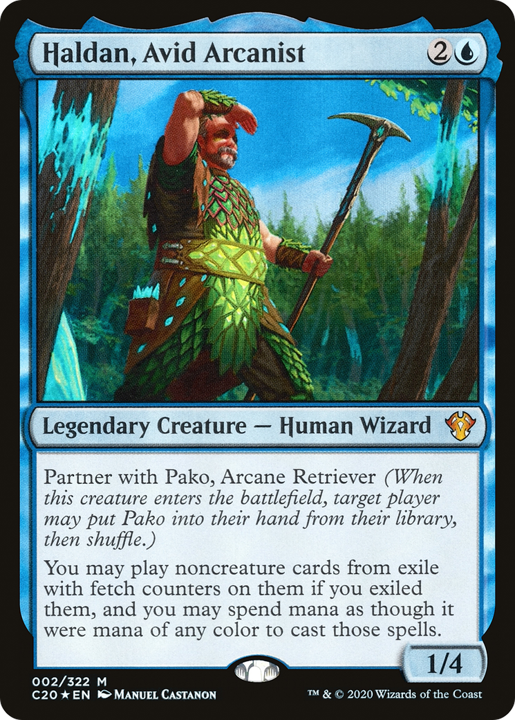 Haldan, Avid Arcanist [C20-002]
