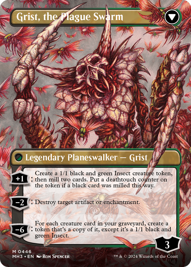 Grist, Voracious Larva // Grist, the Plague Swarm [MH3-446]