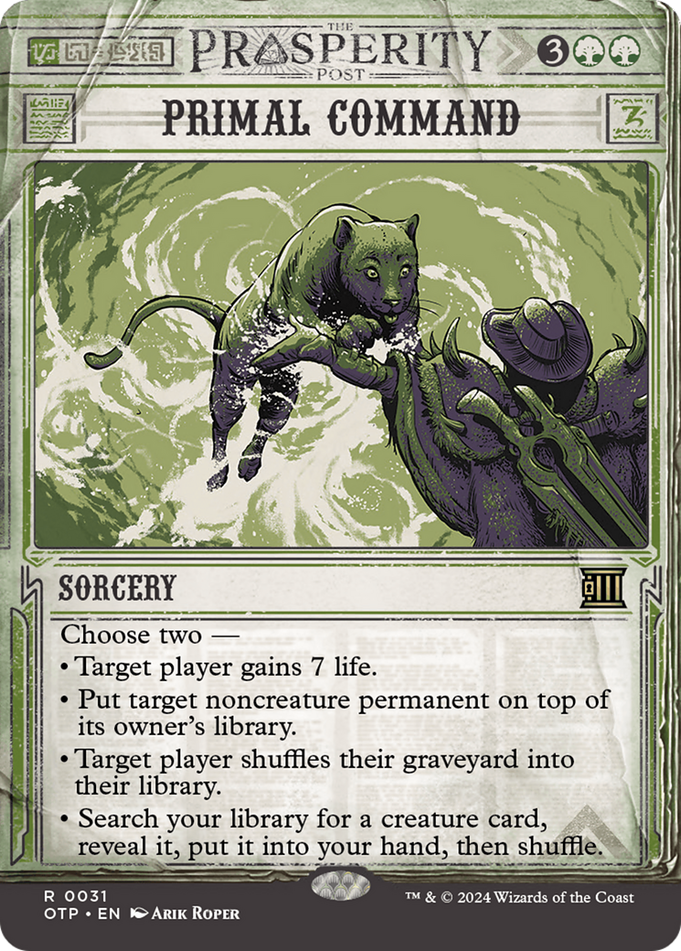 Primal Command [OTP-031]