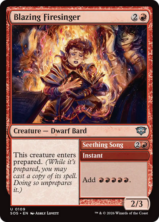 Blazing Firesinger // Seething Song [SOS-109]