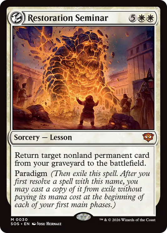 Restoration Seminar [SOS-030]