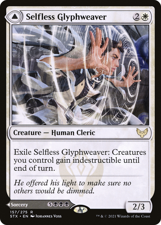 Selfless Glyphweaver // Deadly Vanity [STX-157]